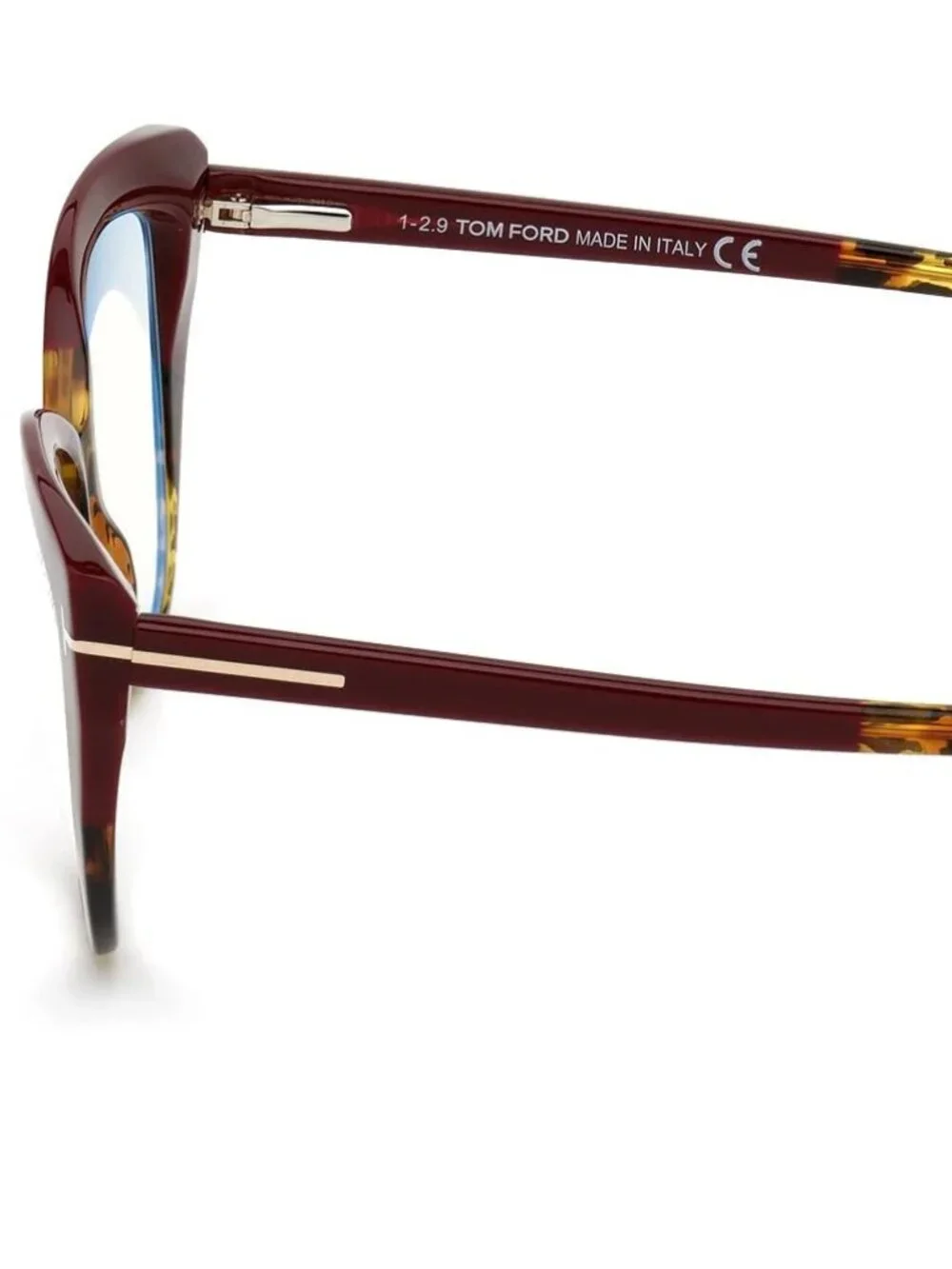 NEW TOM FORD TF5673-B 056 BURGUNDY VINTAGE LEOPARD AUTHENTIC EYEGLASSES FRAME